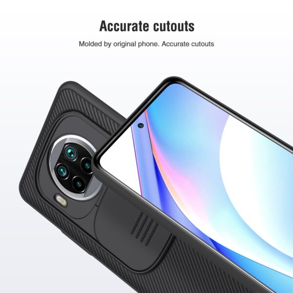 NILLKIN Xiaomi Mi 10T Lite 5G / Redmi Note 9 Pro 5G Camshield Schutzhülle Schwarz – Bild 2