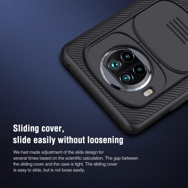 NILLKIN Xiaomi Mi 10T Lite 5G / Redmi Note 9 Pro 5G Camshield Schutzhülle Schwarz – Bild 6