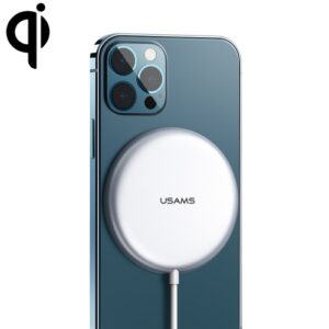USAMS iPhone 12 Serie 15W Ultra-thin Wireless Fast Charger + Kabel