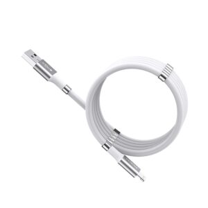 ROCK 2.4A 8 Pin Silicone Magnetik Lightning Lade/Daten Kabel 1m
