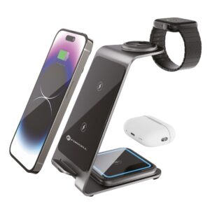 3in1 Wireless Magsafe Ladegerät Ladestation Für Samsung, iPhone Air Pods Watch