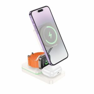 3in1 MagSafe 15W Ladestation Für Apple Watch, Air Pods, iPhone 12-15 Pro Max