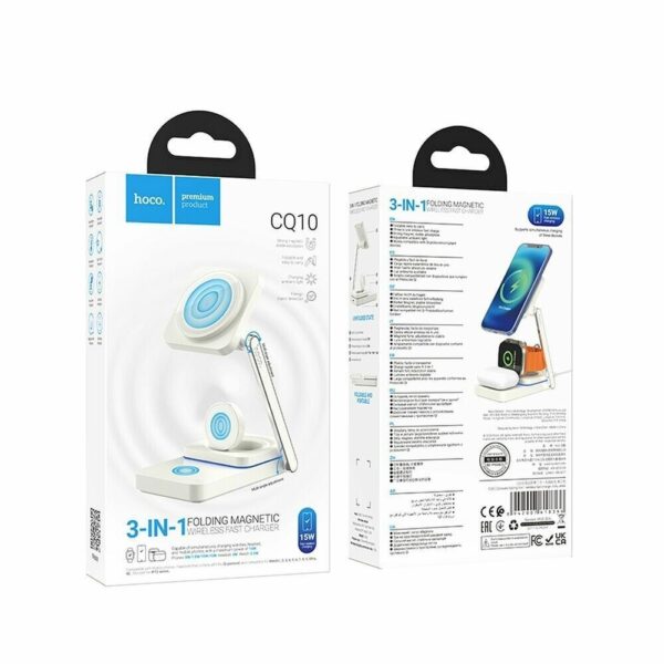 3in1 MagSafe 15W Ladestation Für Apple Watch, Air Pods, iPhone 12-15 Pro Max – Bild 5