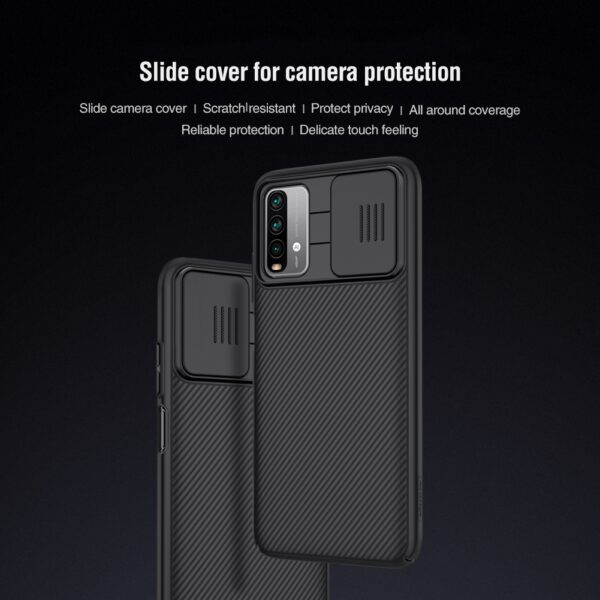 Xiaomi Redmi Note 9 4G / 9 Power NILLKIN Black Mirror Series PC Camshield Schutzhülle – Bild 2