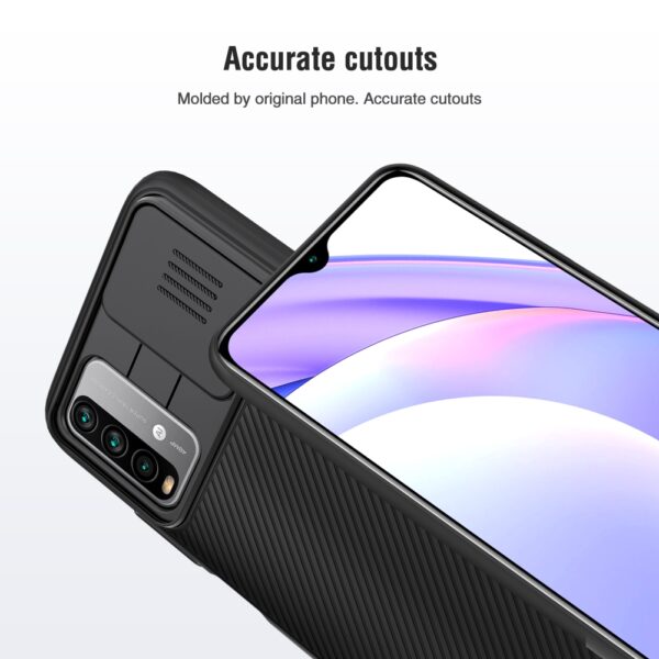 Xiaomi Redmi Note 9 4G / 9 Power NILLKIN Black Mirror Series PC Camshield Schutzhülle – Bild 5
