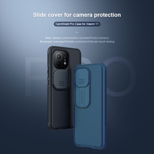 Xiaomi Mi 11 NILLKIN CamShield Pro Series Schutzhülle Blau – Bild 3