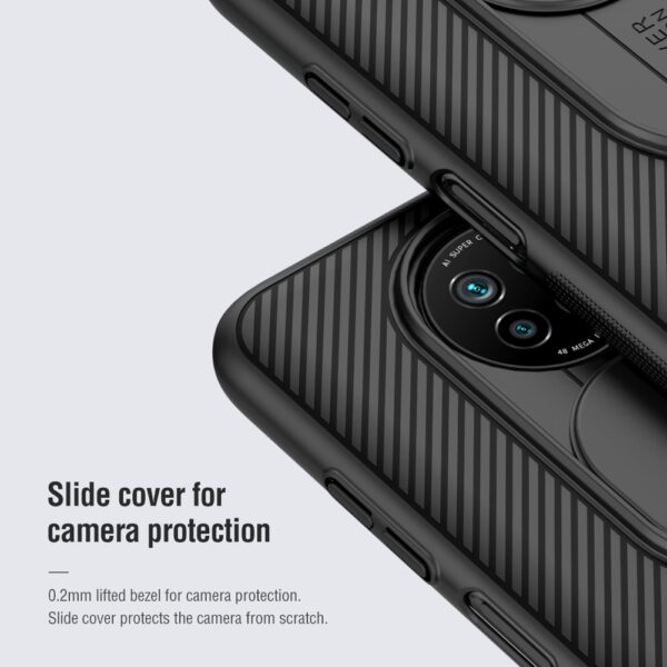 Xiaomi Note 9 5G / Note 9T NILLKIN Black Mirror Series PC Camshield Schutzhülle – Bild 3