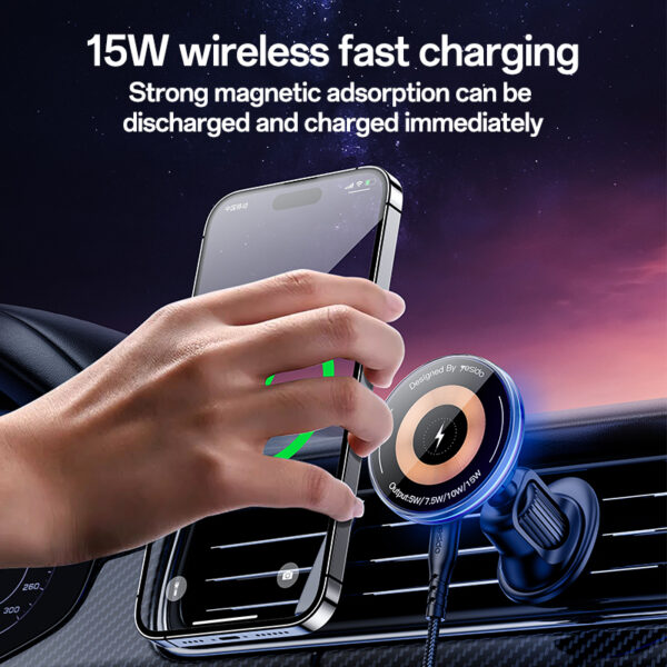 Autohalter Magsafe Induktionsladung Magnet für iPhone 12-16er Kfz Ladegerät – Bild 2