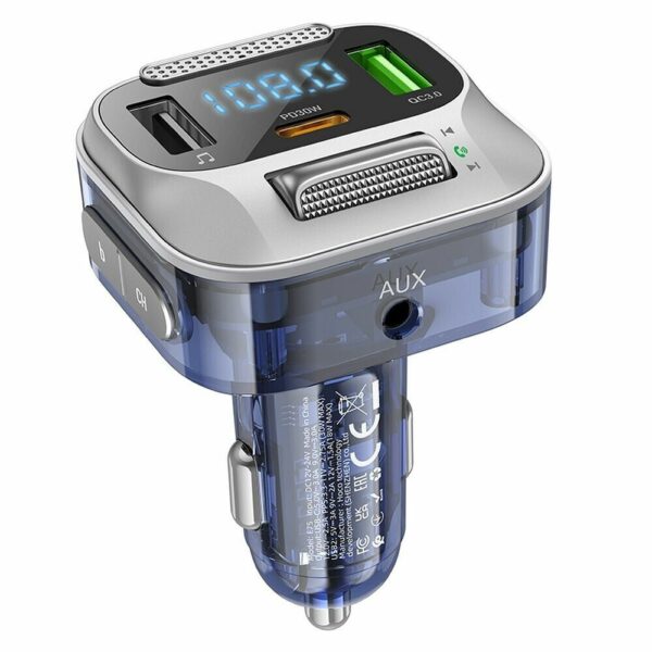 Car QC3.0 Fast Charge Bluetooth 5.0 MP3 Player USB FM Transmitter Kfz Ladegerät