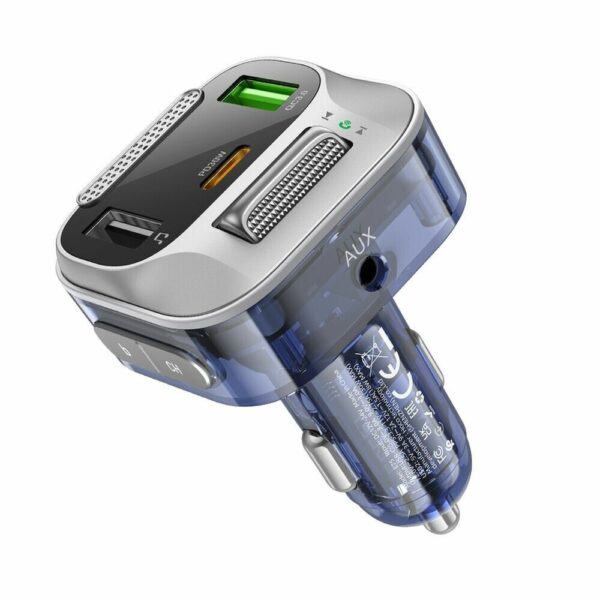 Car QC3.0 Fast Charge Bluetooth 5.0 MP3 Player USB FM Transmitter Kfz Ladegerät – Bild 2