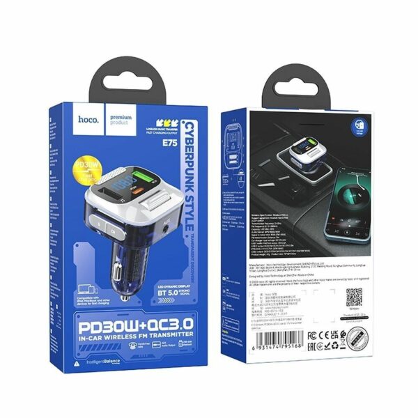 Car QC3.0 Fast Charge Bluetooth 5.0 MP3 Player USB FM Transmitter Kfz Ladegerät – Bild 5
