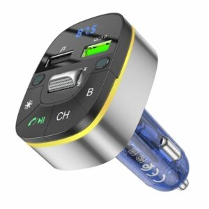 Car QC3.0 Fast Charge Bluetooth 5.0 MP3 Player USB FM Transmitter Kfz Ladegerät