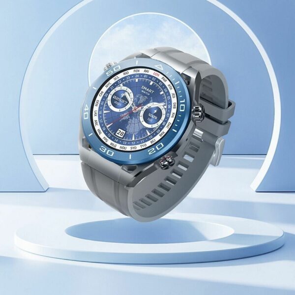 Smartwatch Hoco Y16 Smart Sport Watch (Call Funktion) iOS devices and Android Silber/Blau – Bild 2