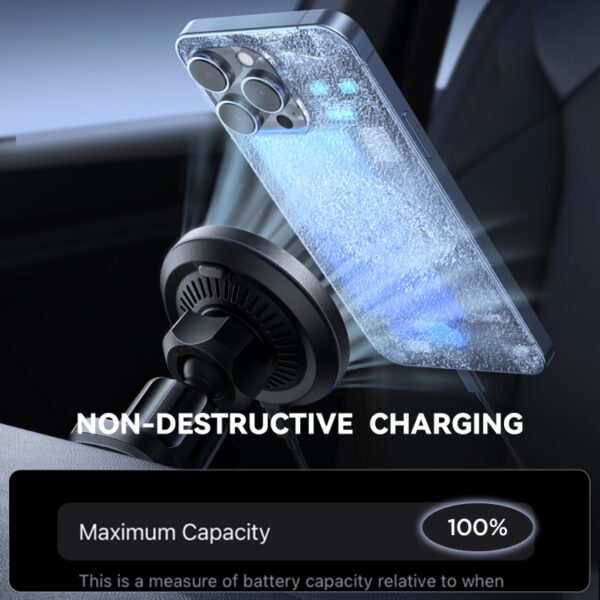 Autohalter Magsafe Induktion Cooling Magnet 15W für iPhone 12 - 15 Kfz Ladegerät – Bild 7