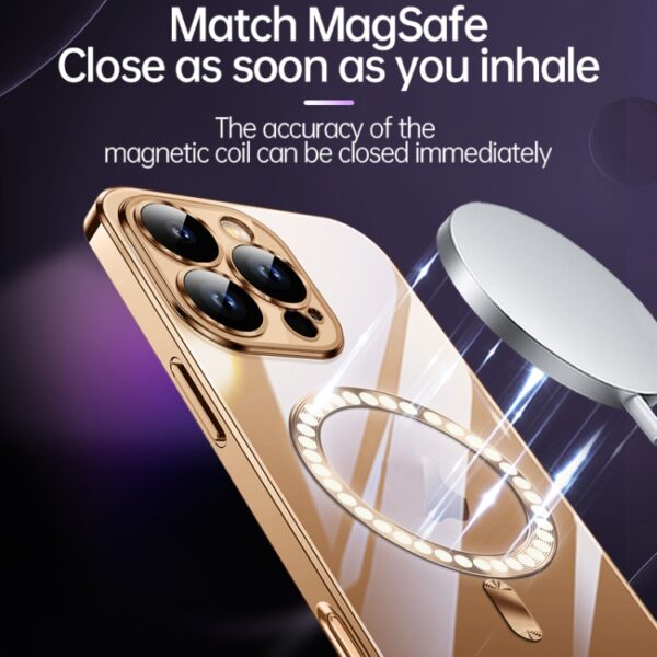 For iPhone 16 Pro Max Magsafe Schutzhülle/Case Cover mit Kamera Glas – Bild 4
