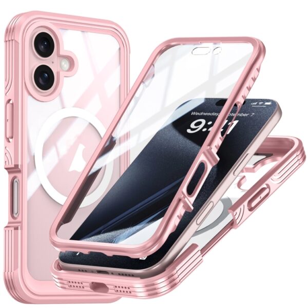 for iPhone 16 Outdoor PC + TPU 360° Magsafe Schutzhülle Case