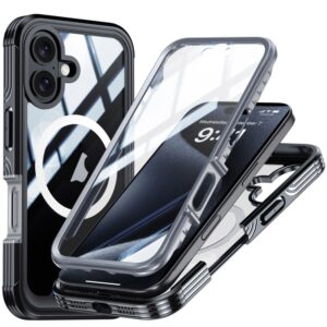 for iPhone 16 Outdoor PC + TPU 360° Magsafe Schutzhülle Case