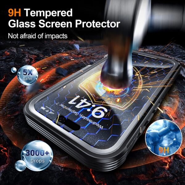 for iPhone 16 Outdoor PC + TPU 360° Magsafe Schutzhülle Case – Bild 3