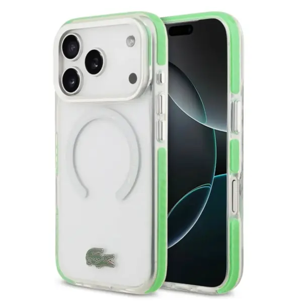 Lacoste for iPhone 17 Pro Max Smartphone Crocodile Magsafe Schutzhülle – Bild 2