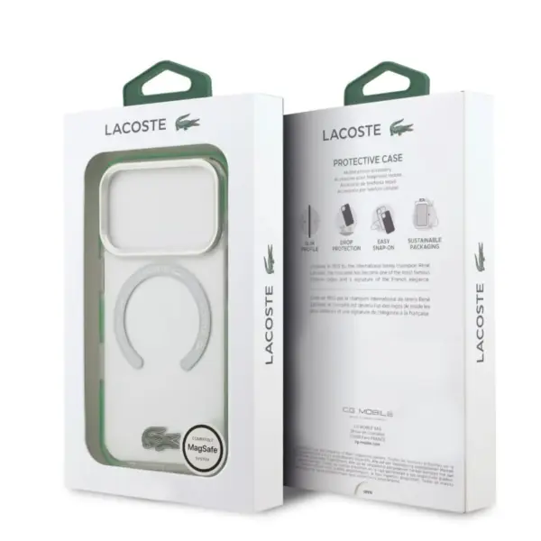 Lacoste for iPhone 17 Pro Max Smartphone Crocodile Magsafe Schutzhülle – Bild 3
