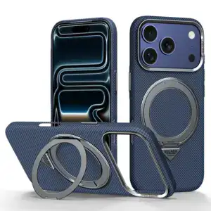 Für iPhone 17/18 Pro/Max Magnetisch Rotationshalter Kevlar Magsafe Schutzhülle