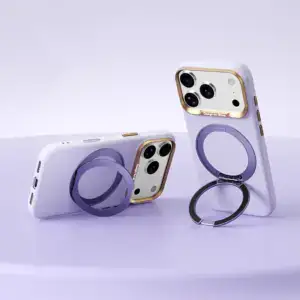 Für iPhone 17/18 Pro/Max Magnetisch Metall Rotationshalter Magsafe Matt Schutzhülle